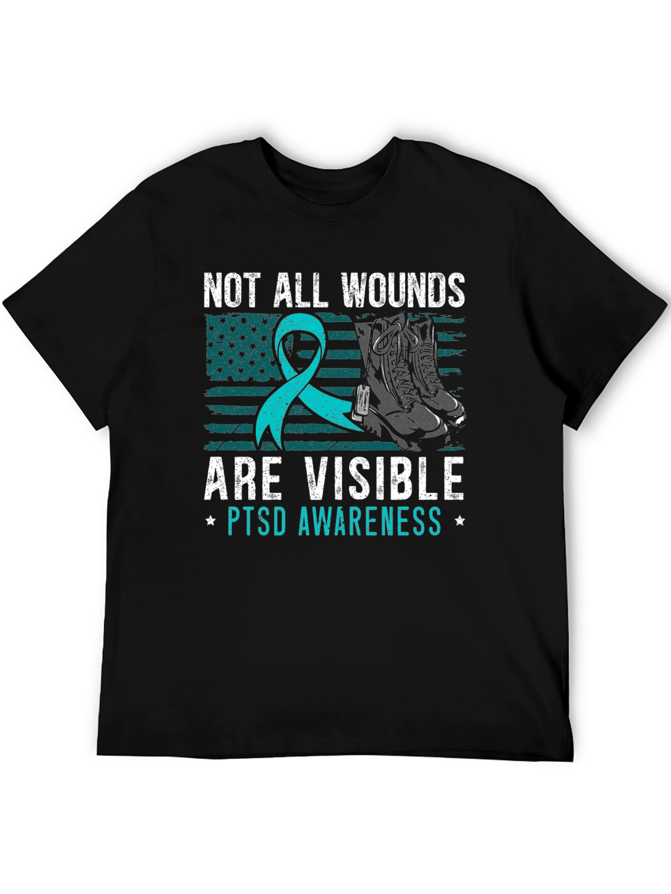 Camiseta Concientización PTSD: No Todas Las Heridas Son Visibles