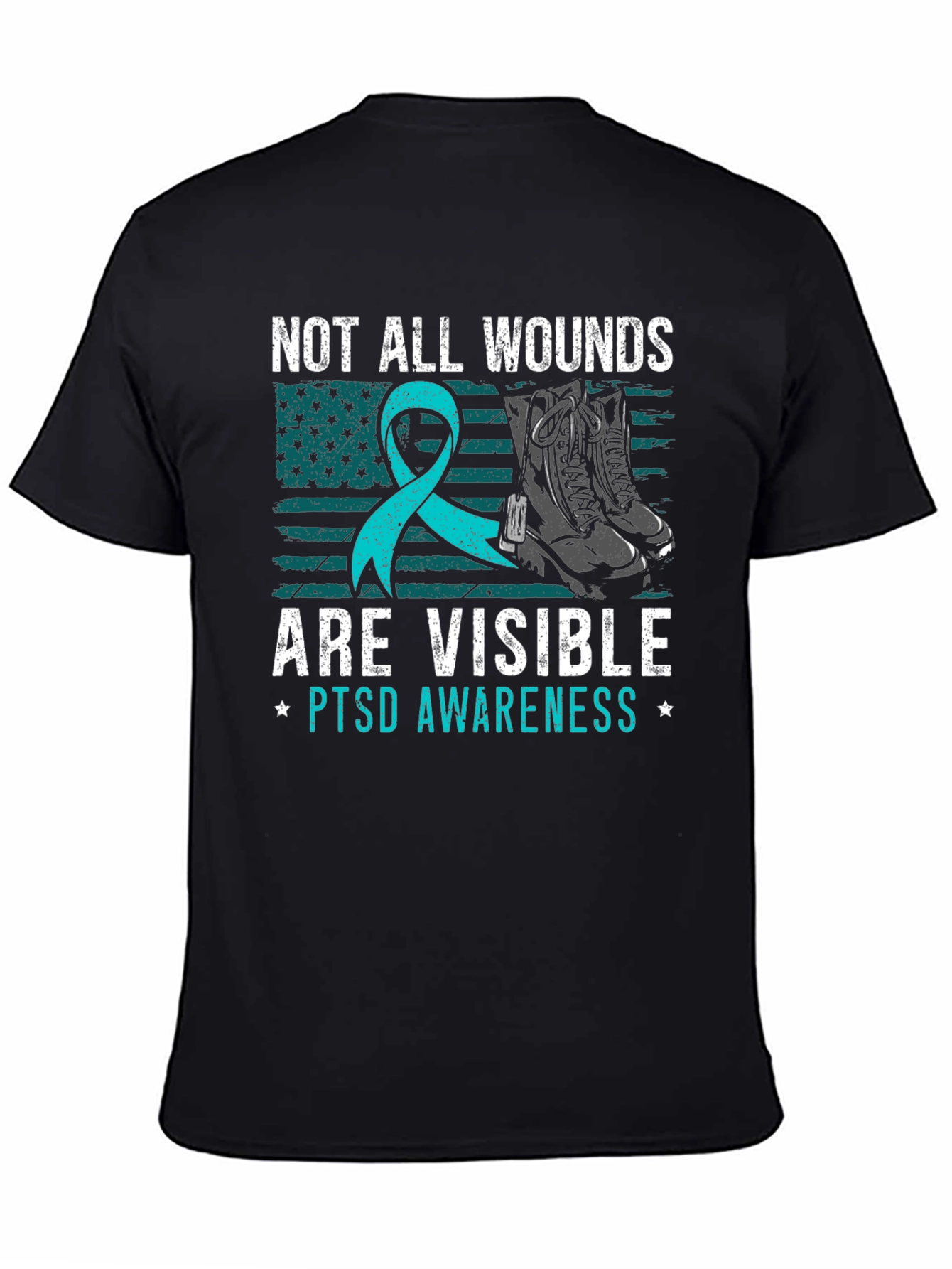 Camiseta Concientización PTSD: No Todas Las Heridas Son Visibles