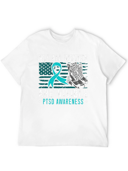 Camiseta Concientización PTSD: No Todas Las Heridas Son Visibles