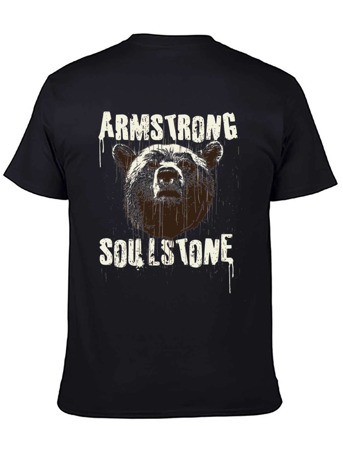 Camiseta Negra Armstrong Soullstone Oso