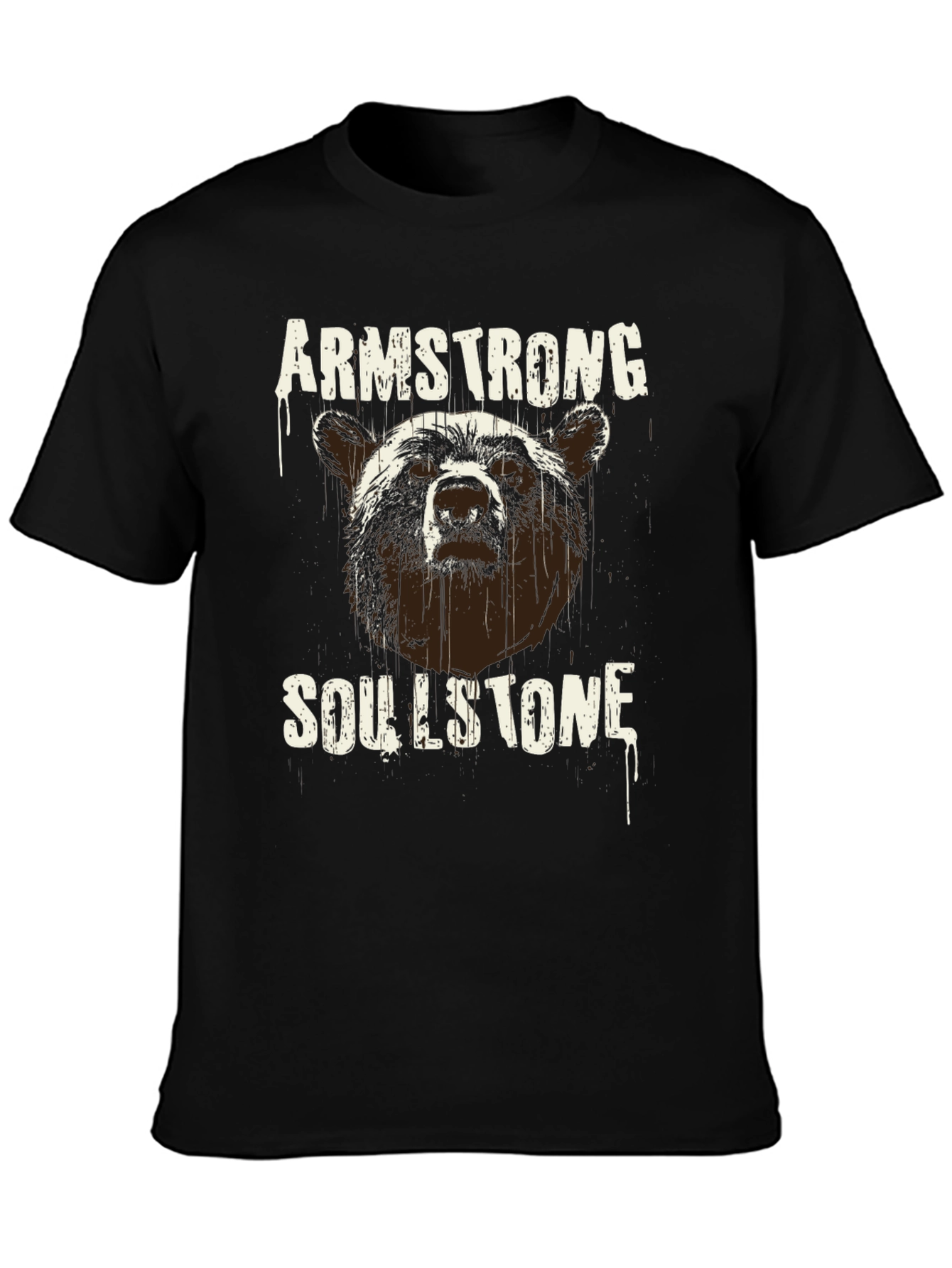 Camiseta Negra Armstrong Soullstone Oso