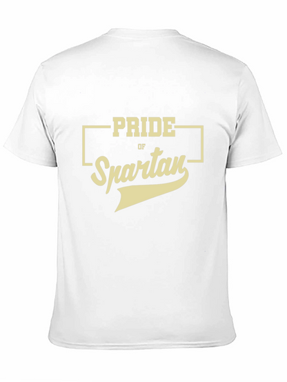 Camiseta Negra Pride of Spartan Estilo Casual