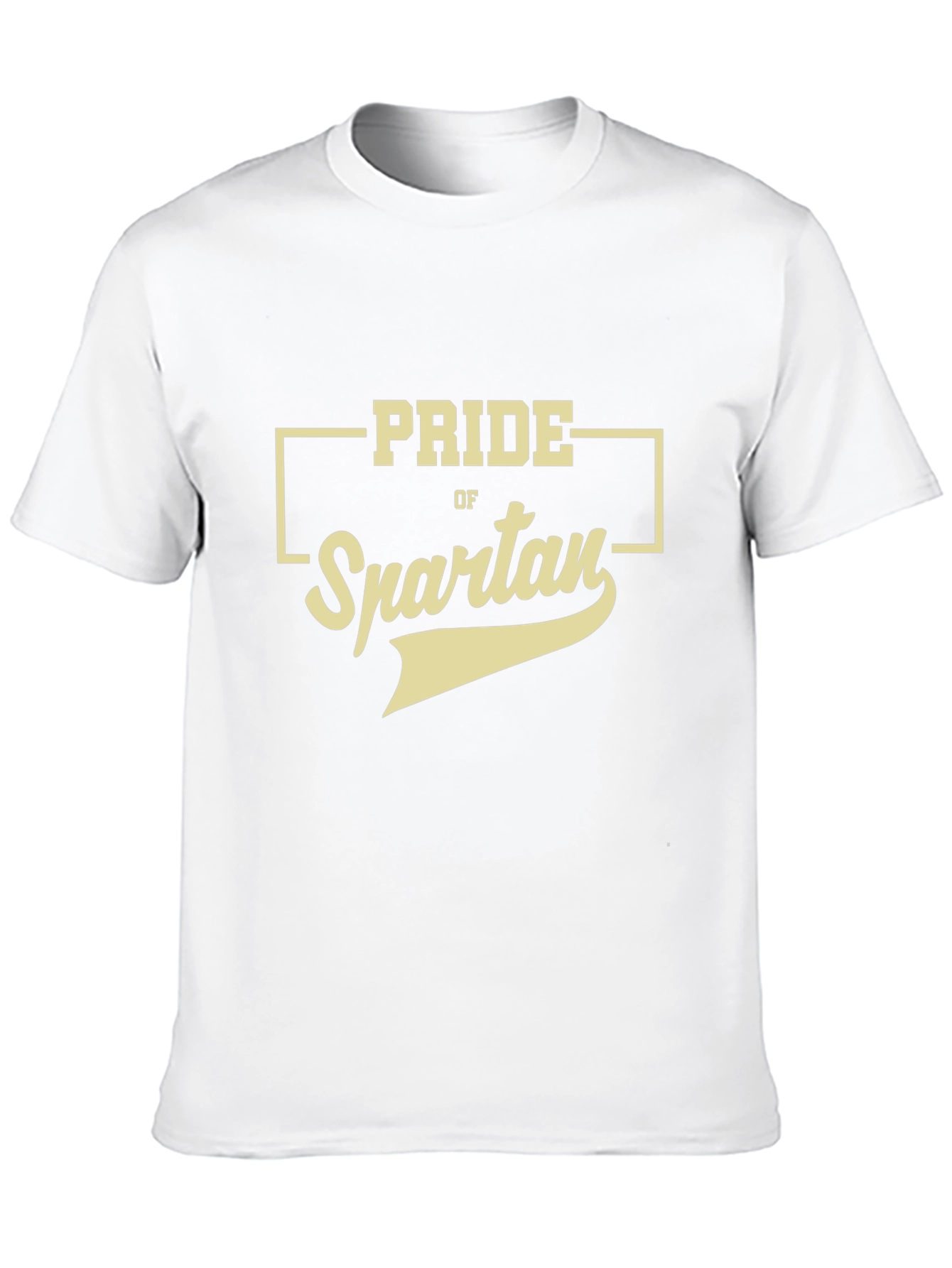 Camiseta Negra Pride of Spartan Estilo Casual