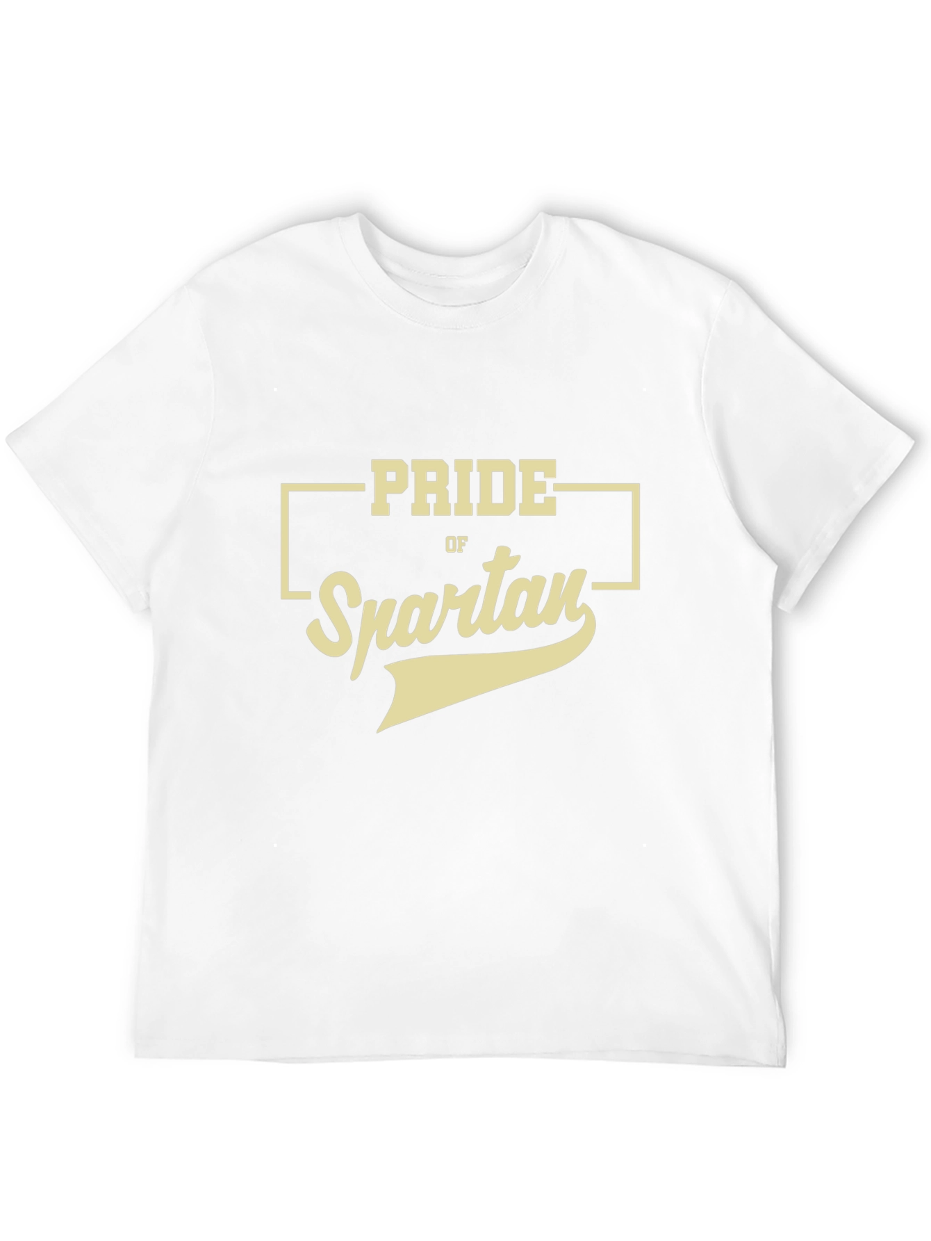 Camiseta Negra Pride of Spartan Estilo Casual