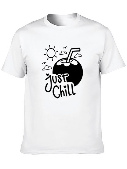 Camiseta Negra Just Chill - Vibra Verano