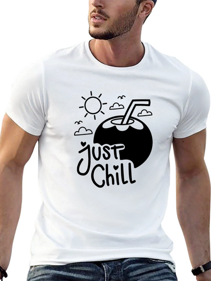 Camiseta Negra Just Chill - Vibra Verano
