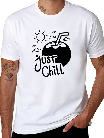 Camiseta Negra Just Chill - Vibra Verano