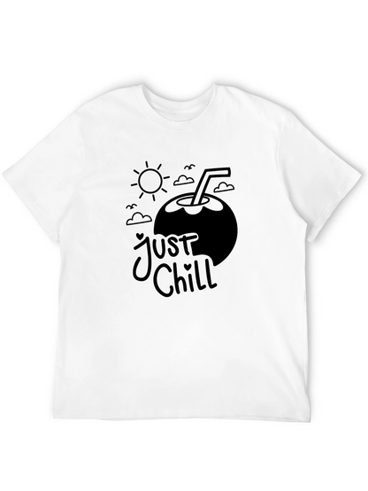 Camiseta Negra Just Chill - Vibra Verano