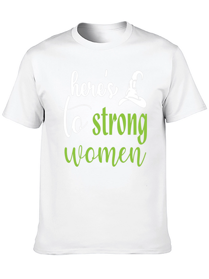 Camiseta Negra Heres to Strong Women