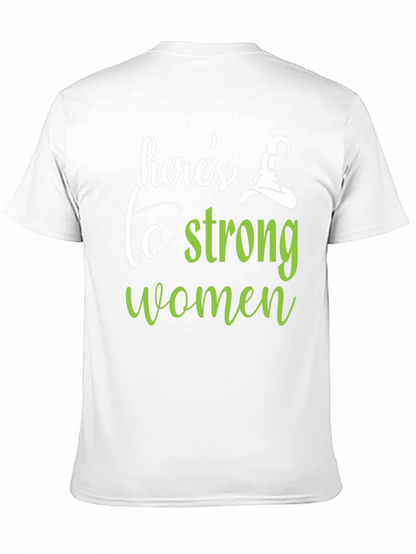 Camiseta Negra Heres to Strong Women