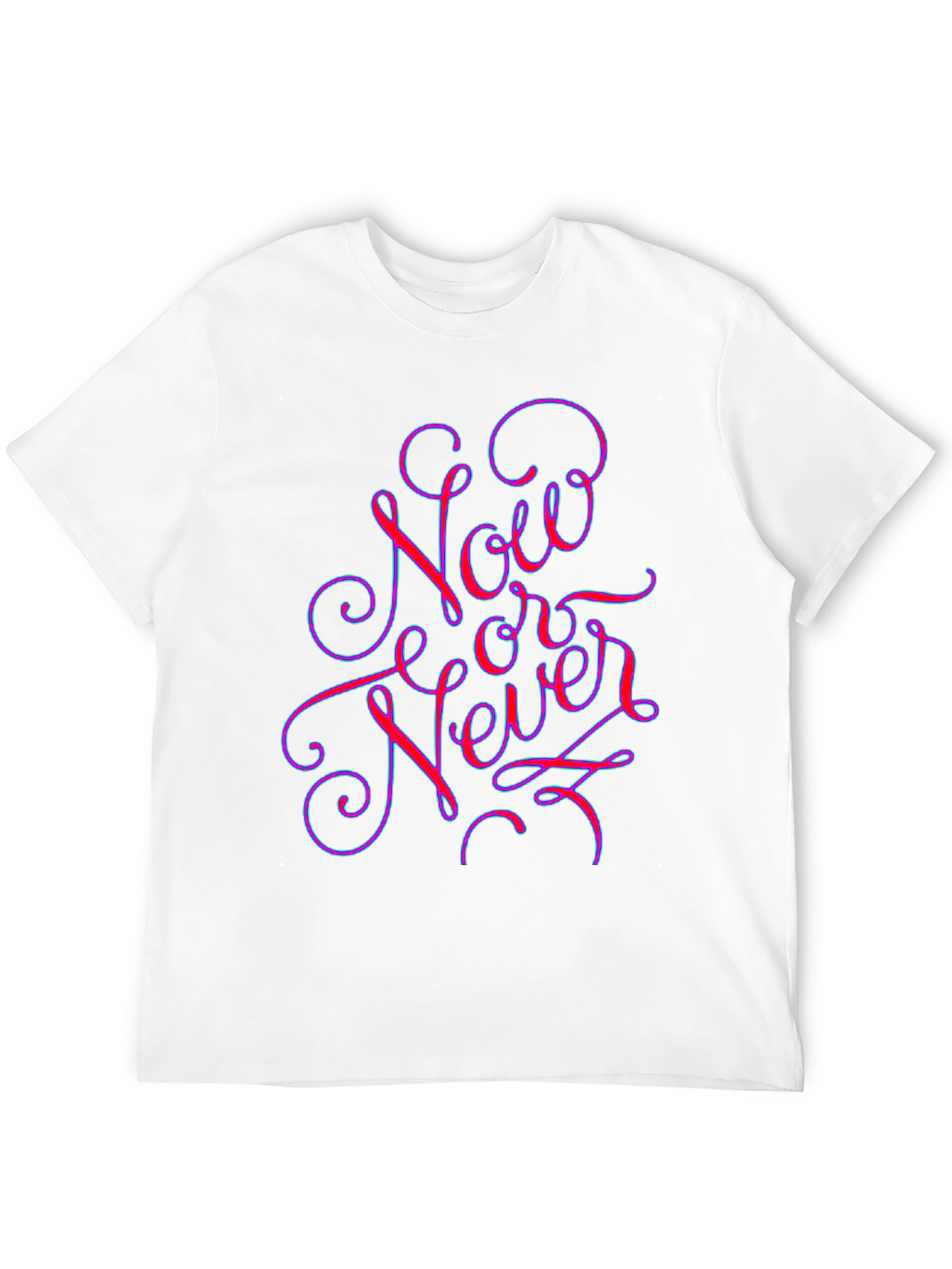 Camiseta Negra Ahora o Nunca con Diseño Llamativo