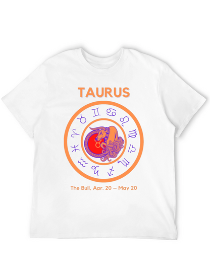 Camiseta Negra Signo Tauro Zodiaco Astrología