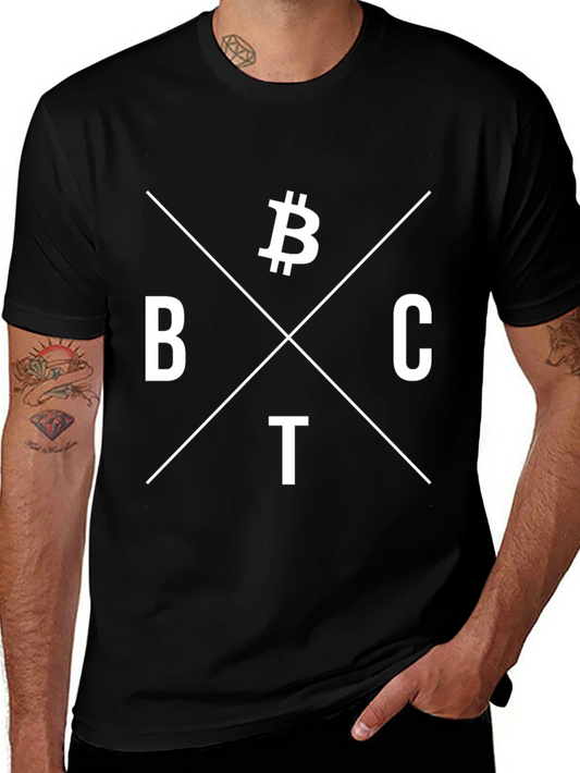 Camiseta Bitcoin BTC - Diseño Minimalista