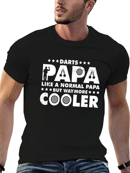 Camiseta Negra: Papá de Dardos Más Genial