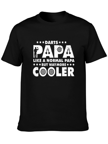 Camiseta Negra: Papá de Dardos Más Genial