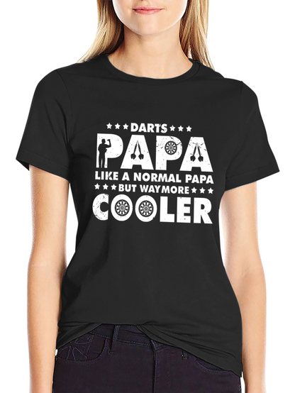 Camiseta Negra: Papá de Dardos Más Genial