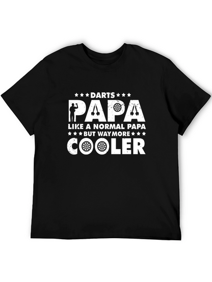 Camiseta Negra: Papá de Dardos Más Genial