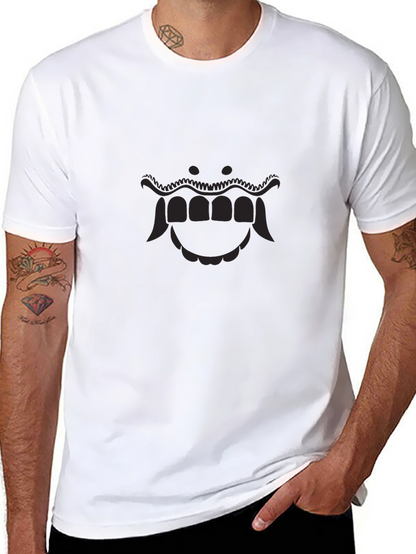 Camiseta Negra con Diseño de Máscara Oni