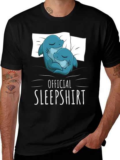 Camiseta de dormir con diseño de delfines
