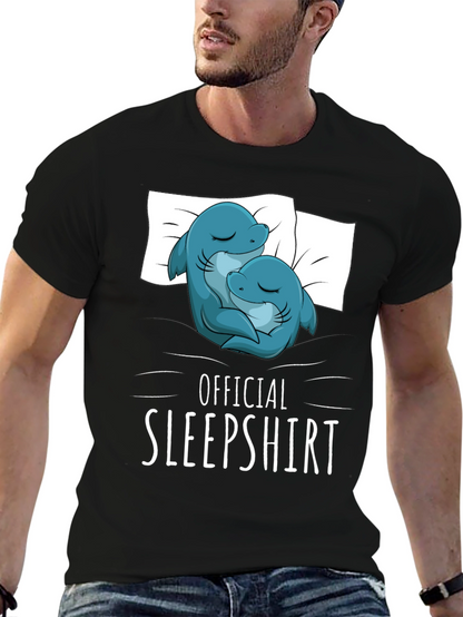 Camiseta de dormir con diseño de delfines