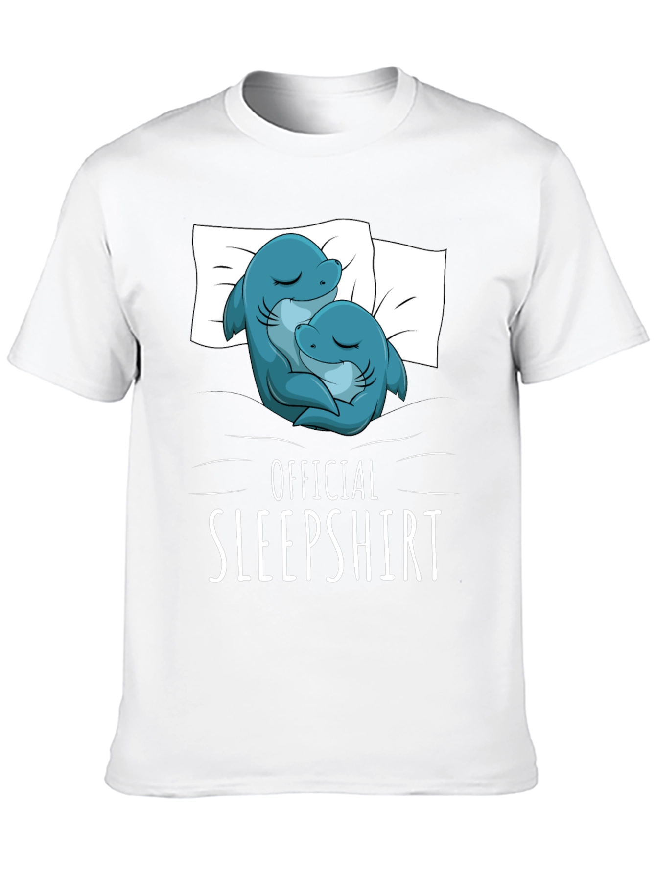Camiseta de dormir con diseño de delfines