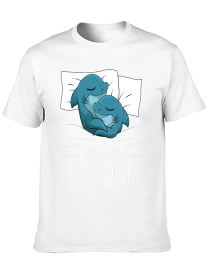 Camiseta de dormir con diseño de delfines