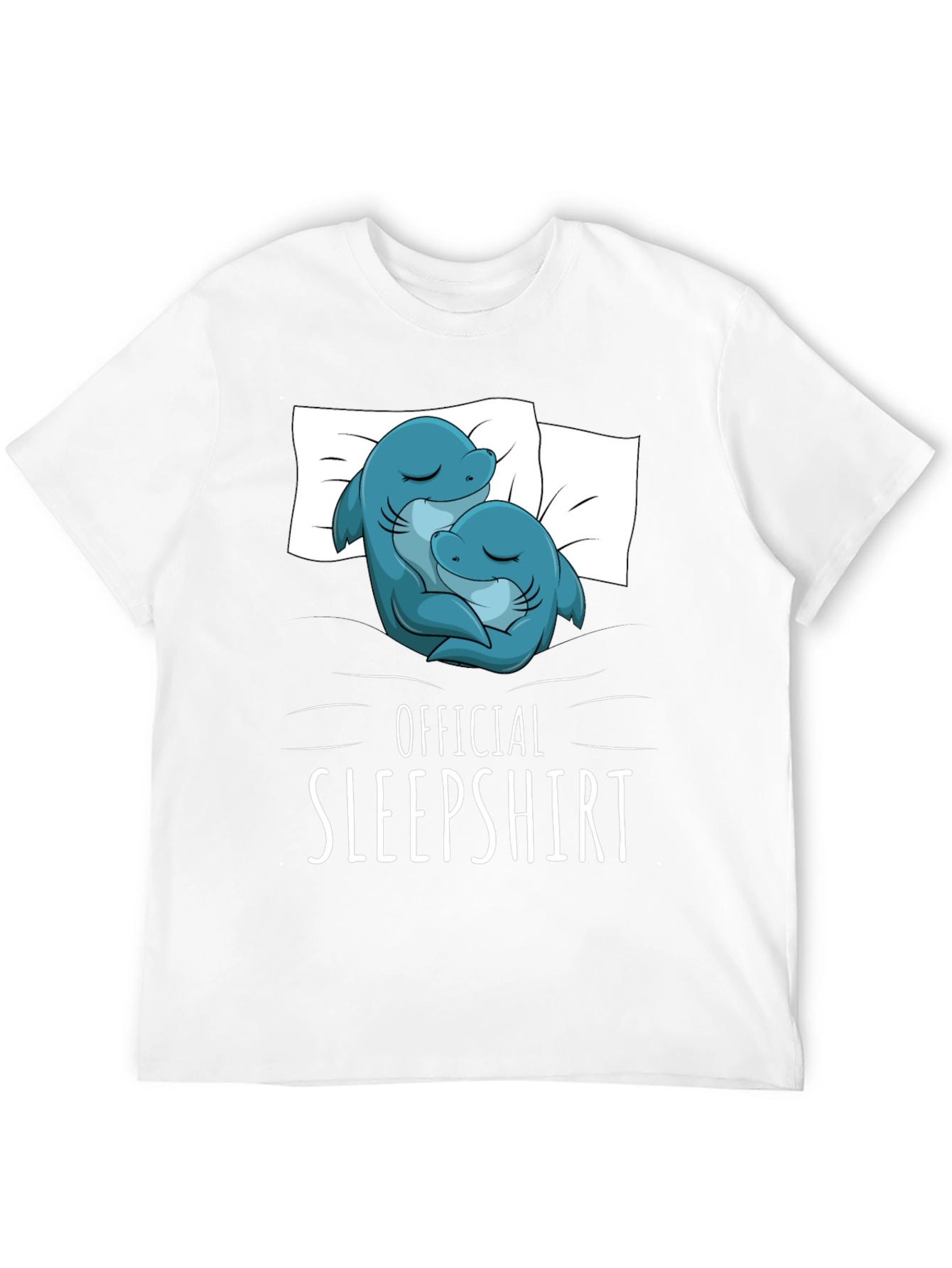 Camiseta de dormir con diseño de delfines