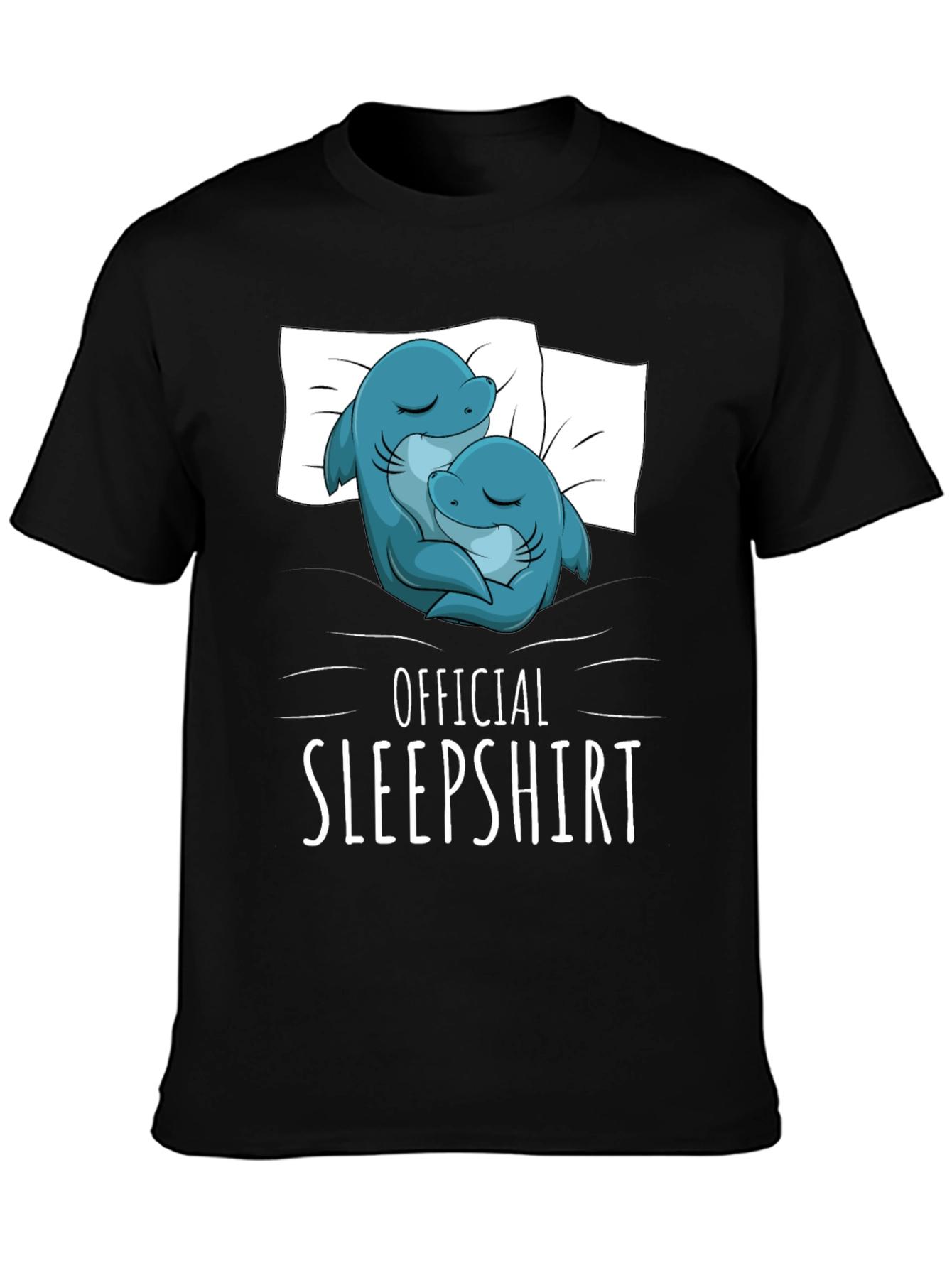 Camiseta de dormir con diseño de delfines