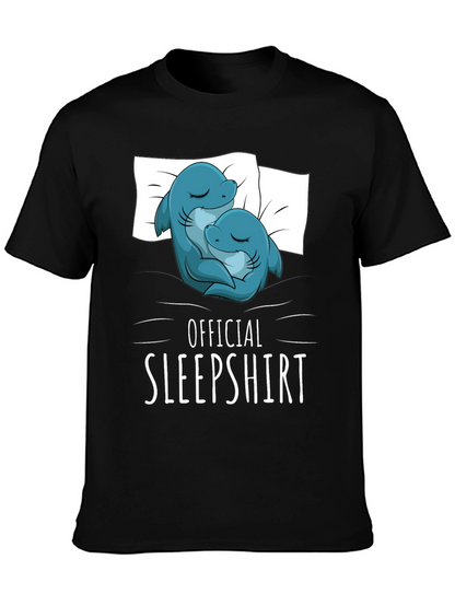 Camiseta de dormir con diseño de delfines