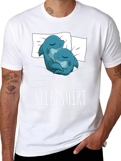 Camiseta de dormir con diseño de delfines