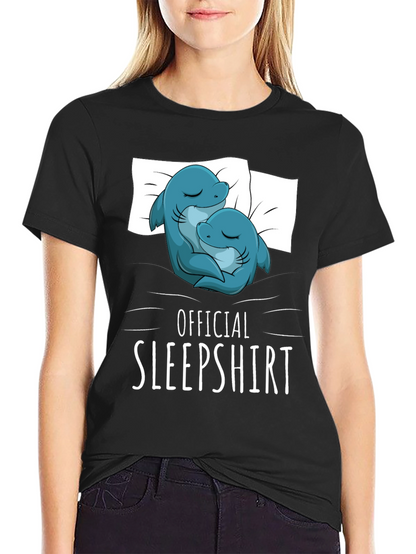 Camiseta de dormir con diseño de delfines