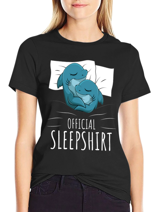 Camiseta de dormir con diseño de delfines