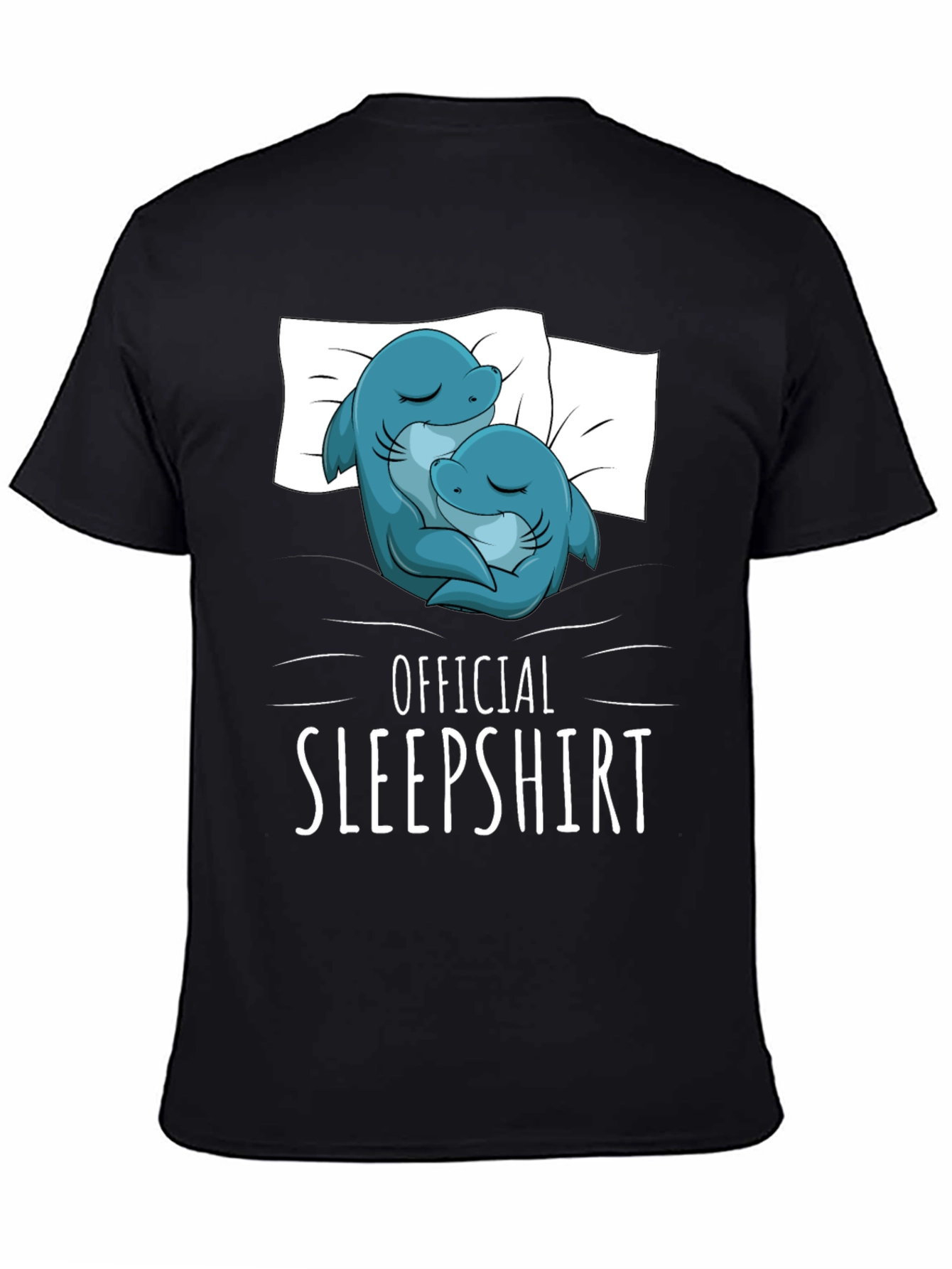 Camiseta de dormir con diseño de delfines