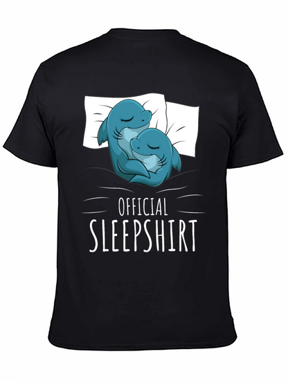 Camiseta de dormir con diseño de delfines