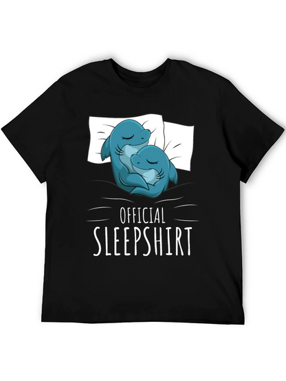 Camiseta de dormir con diseño de delfines