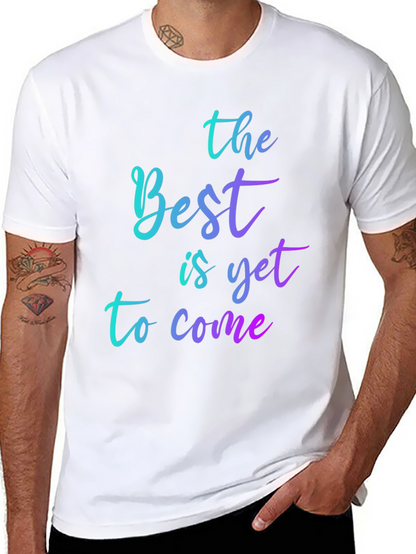 Camiseta Negra con Diseño Optimista