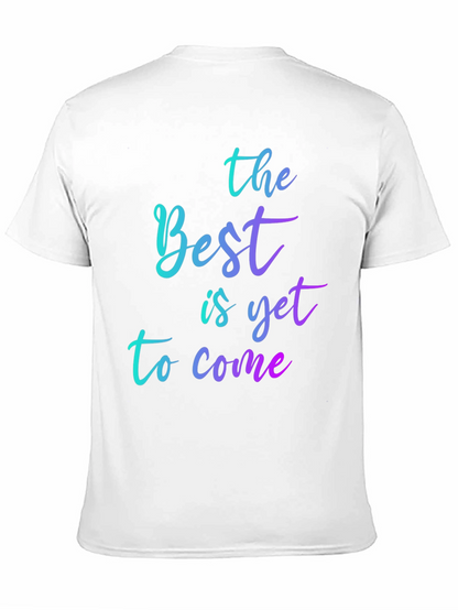 Camiseta Negra con Diseño Optimista