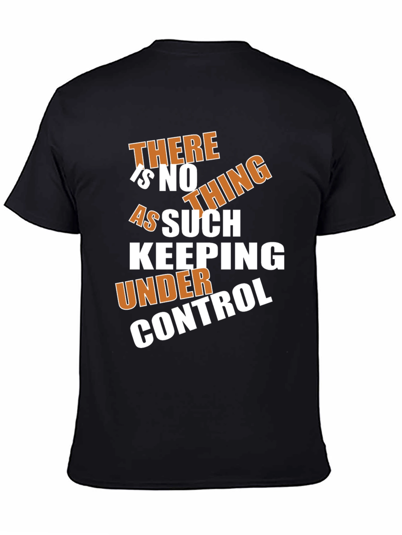 Camiseta Negra con Diseño Irónico