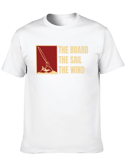 Camiseta Negra: The Board The Sail The Wind