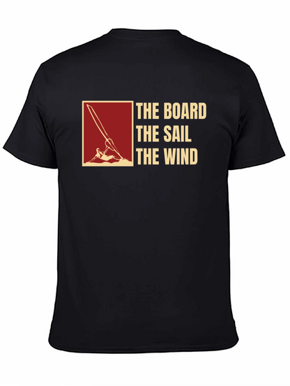 Camiseta Negra: The Board The Sail The Wind