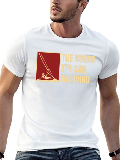 Camiseta Negra: The Board The Sail The Wind