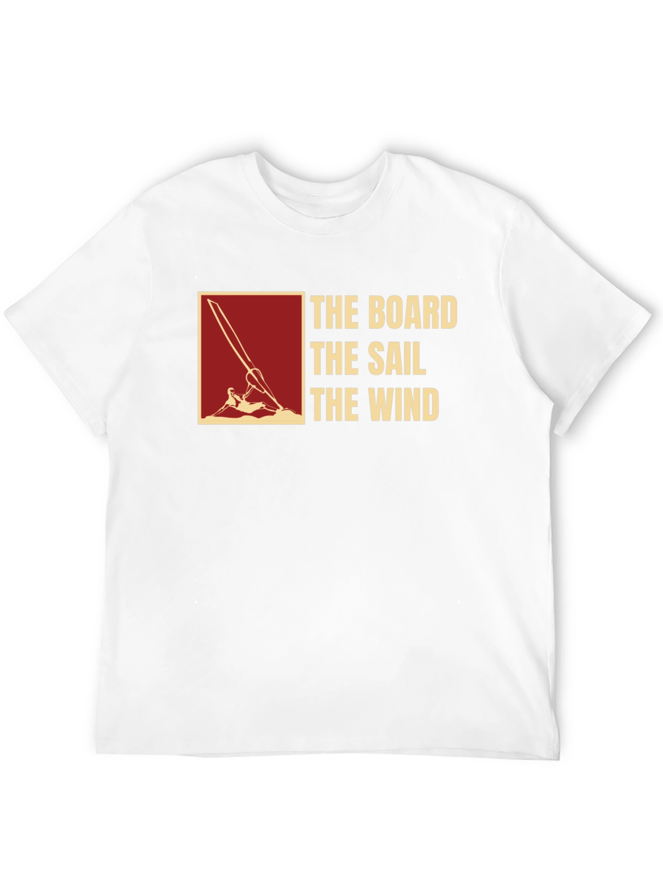 Camiseta Negra: The Board The Sail The Wind