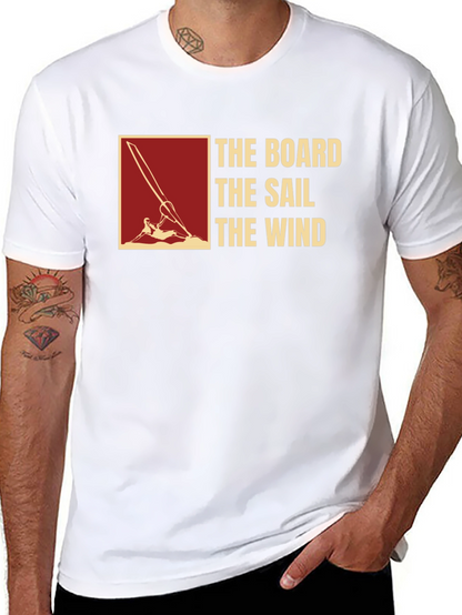 Camiseta Negra: The Board The Sail The Wind