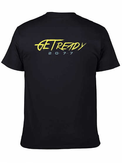 Camiseta Negra Cyberpunk 2077 Get Ready