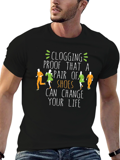 Camiseta Negra Clogging Shoes