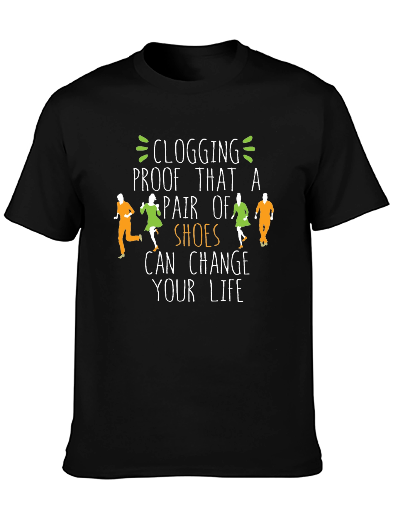 Camiseta Negra Clogging Shoes