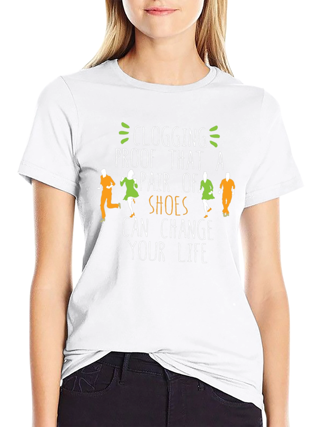 Camiseta Negra Clogging Shoes