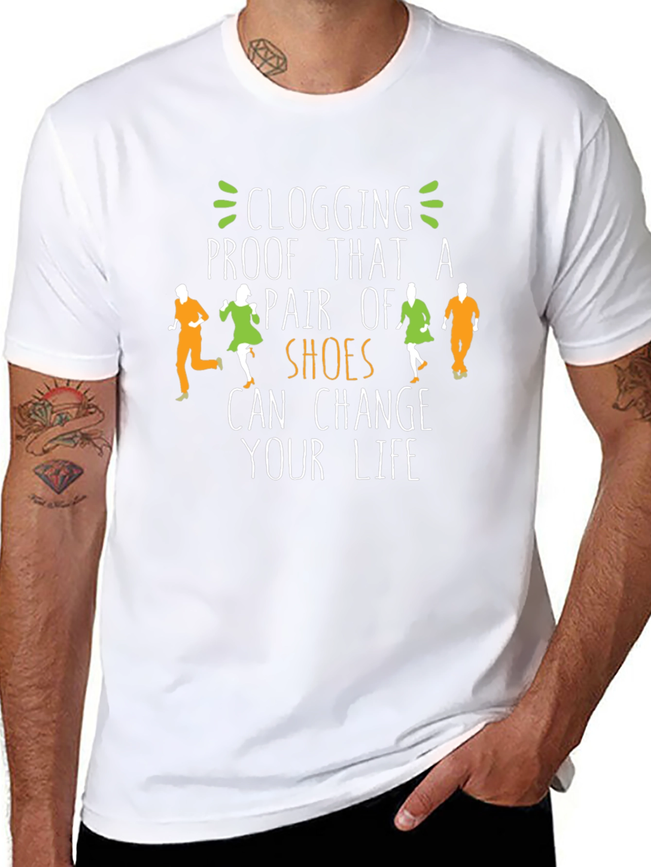 Camiseta Negra Clogging Shoes