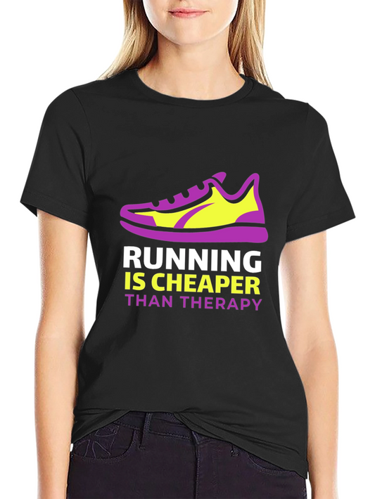Camiseta Negra con Diseño de Zapatilla y Frase Motivacional