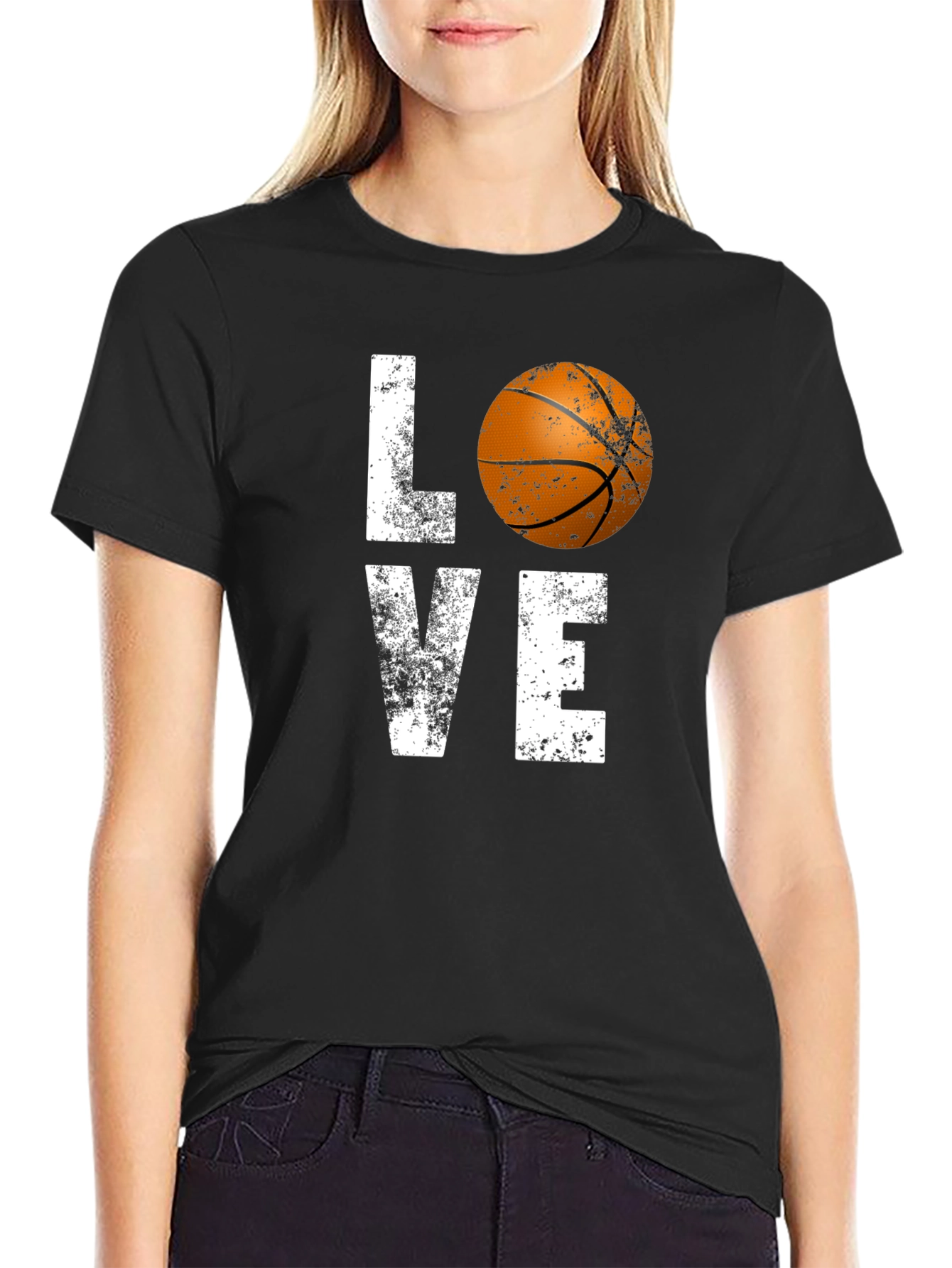 Camiseta Negra Love Basketball